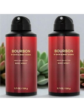 Bath & Body Works Lot of 2 Bourbon Men’s Collection Body Spray Pepper Amber Oak
